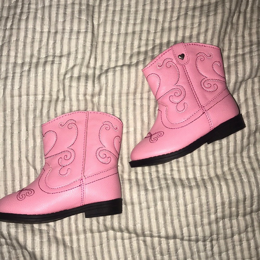 Pink cowboy boots